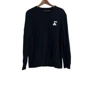 Poler Camp Vibes Crew Neck Seekers Roamers Graphic Sweatshirt Black Medium